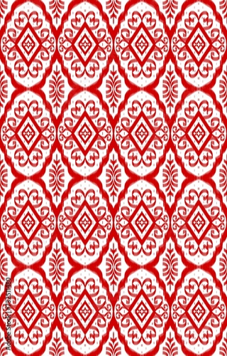 Ikat geometric folklore ornament. Tribal vector texture. Seamless striped pattern in Aztec style, tribal embroidery pattern, Indian, Scandinavian, Gypsy, Mexican, pattern folk.