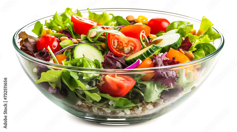 Salad with vegetables and Mixed grains, Salad in a glass bowl Vibrant Salad with Vegetables and Mixed Grains - Fresh and Nutrient-Rich, Perfect for Healthy Lifestyle Concepts, Web Design, and Culinary Salad with vegetables and Mixed grains, Salad in a glass bowl Vibrant Salad with Vegetables and Mixed Grains - Fresh and Nutrient-Rich, Perfect for Healthy Lifestyle Concepts, Web Design, and Culinary