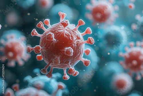 Viral Vibes: A Virus-Inspired Artwork with a Monthly Theme Generative AI