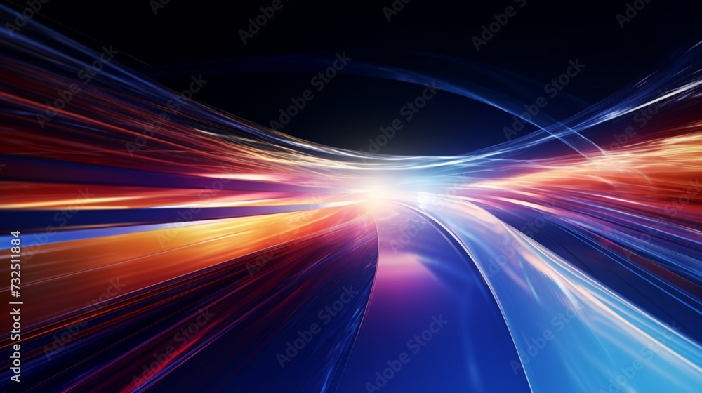 An abstract representation of a bicycle race in a cosmic setting, with trails of light tracing the path of the futuristic racers. An abstract representation of a bicycle race in a cosmic setting, with trails of light tracing the path of the futuristic racers.