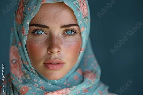 Flower Power: A Fresh Look at the Hijab Generative AI photo