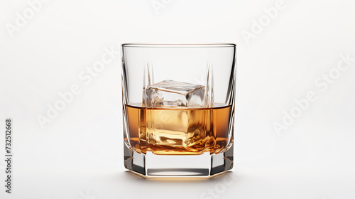 Empty glass for whiskey