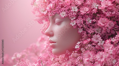 Pink Flower Power: A Fresh and Radiant Look for Spring Generative AI