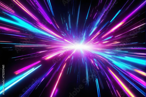 Abstract background with luminous swirling. Elegant glowing spiral.  Sparking particle. Space tunnel. Colorful ellipse. Glint sphere