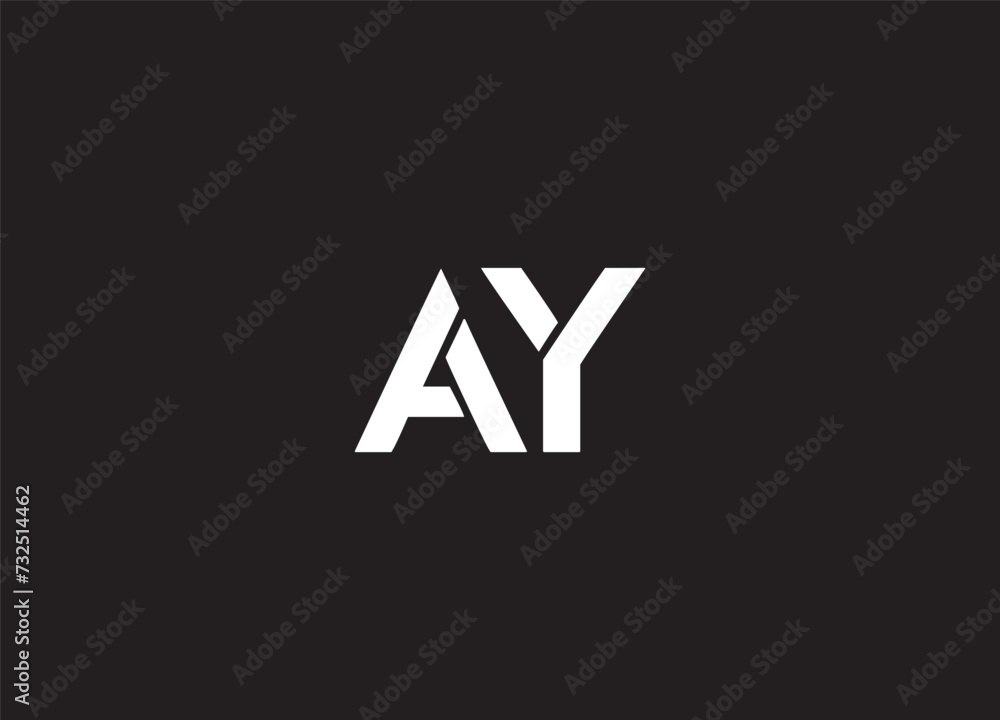 A Y Logo and business card. AY Letter modern Design A Y Logo and business card. AY Letter modern Design