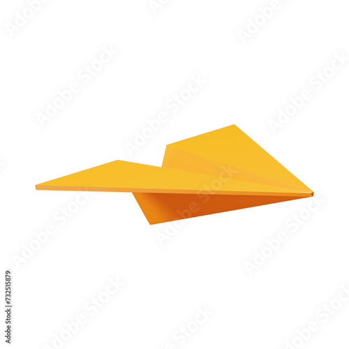 yellow paper plane