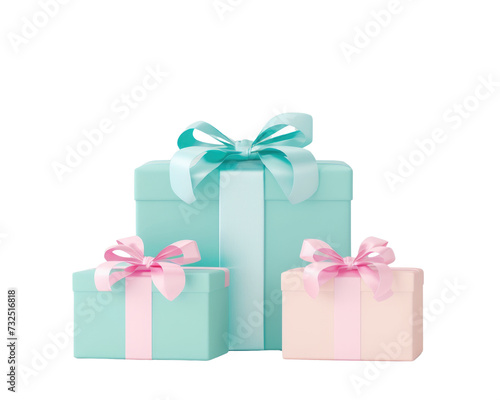 gift box isolated on transparent background