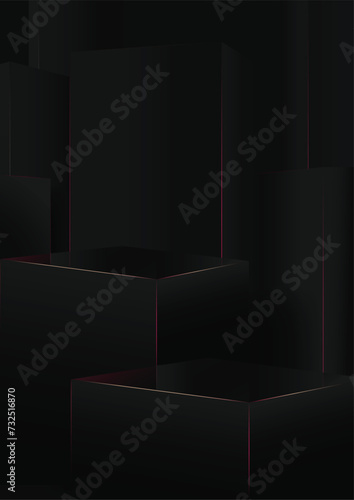 Black Qube Background