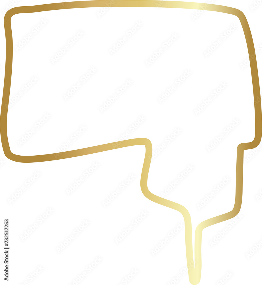 Golden speech bubble, chat, dialog, messenger Golden speech bubble, chat, dialog, messenger