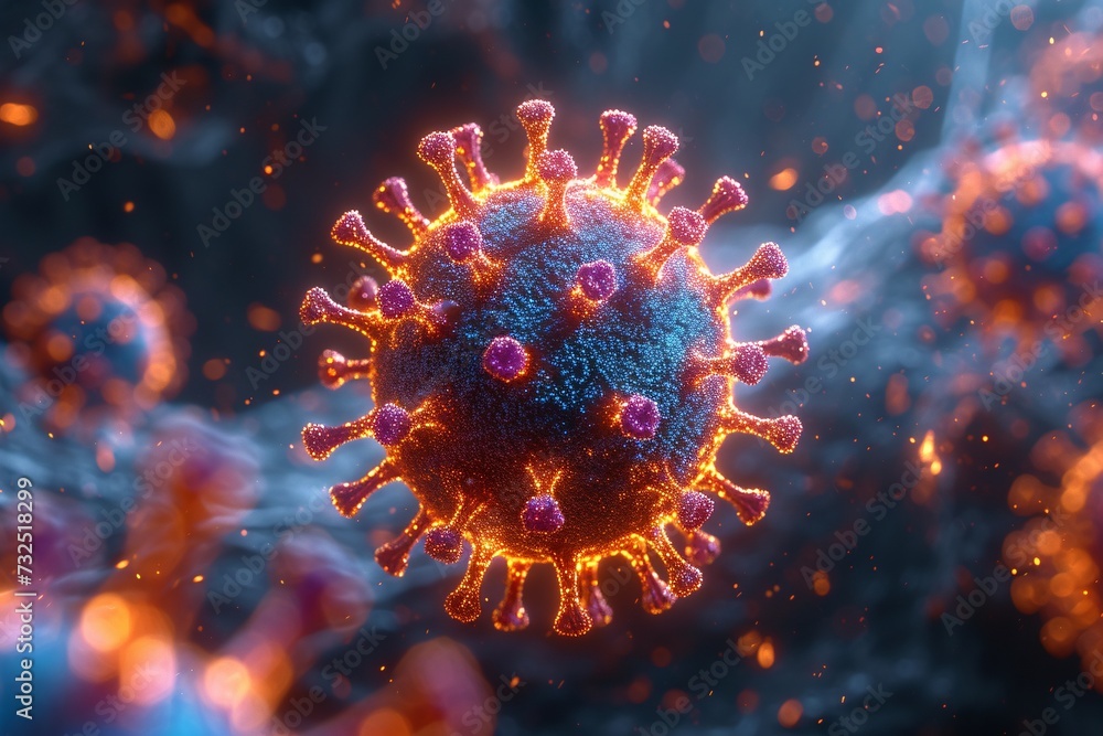 Glowing Virus: A Visualization of the COVID-19 Pandemic Generative AI Glowing Virus: A Visualization of the COVID-19 Pandemic Generative AI