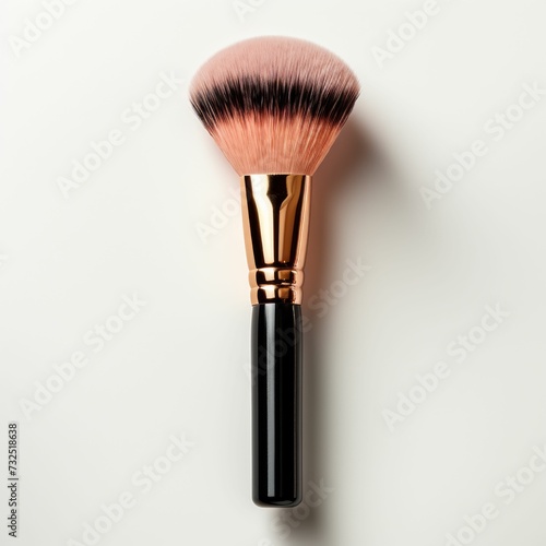 Close-Up of Makeup Brush on White Surface