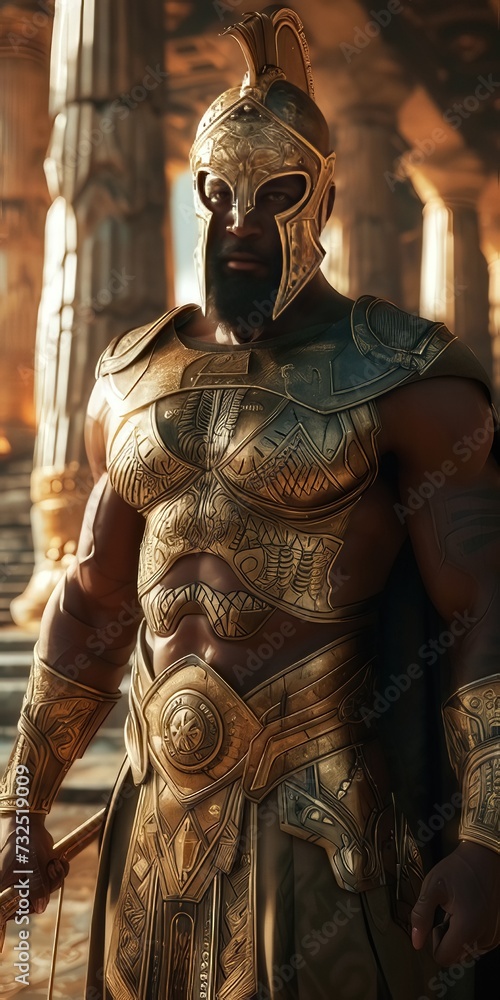 Obraz premium Superhero gods revered in ancient greek cultures 