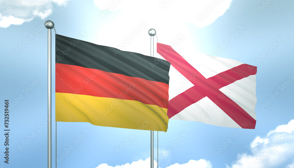 Germany and Saint Patrick Flag Together A Concept of Realations Germany and Saint Patrick Flag Together A Concept of Realations