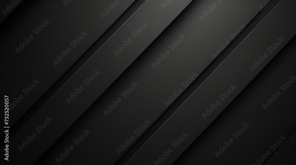 3d abstract black shape background with symmetrical pattern, 3d render, and realistic