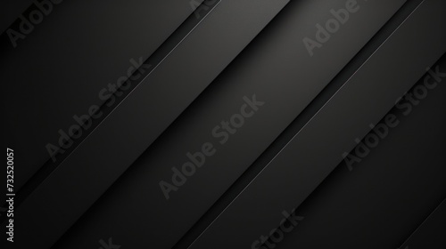 3d abstract black shape background with symmetrical pattern, 3d render, and realistic