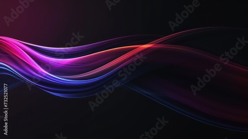 Futuristic wave background with deep black tones, luminous glowing light effects, and sparkling highlights. 