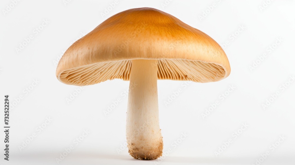 Close-Up of Mushroom on White Background