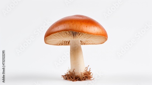 Close-up of Mushroom on White Background