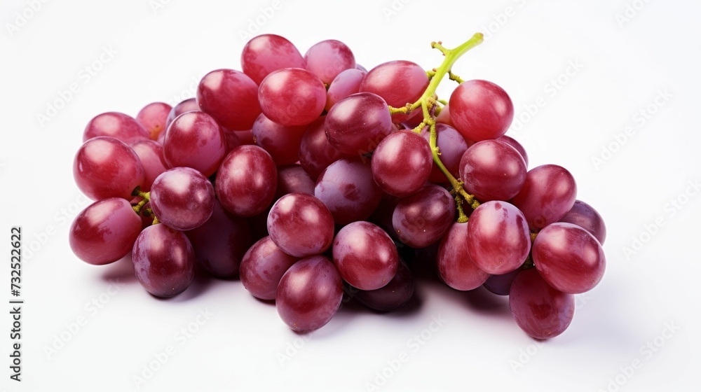 Bunch of Grapes on White Table