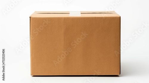 Brown Box With White Stripe - Simple and Practical © fysaladobe