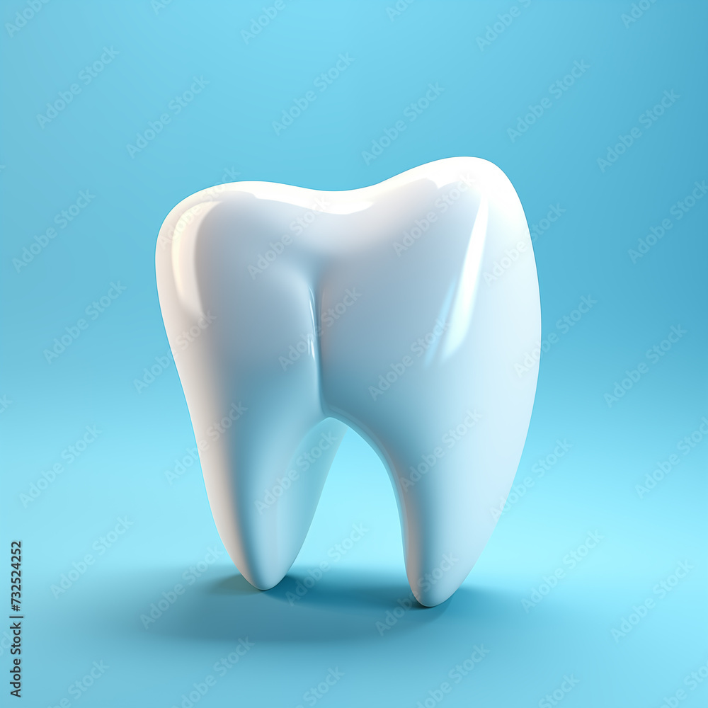 White tooth icon on blue background, dental care and health, dh, illustration White tooth icon on blue background, dental care and health, dh, illustration