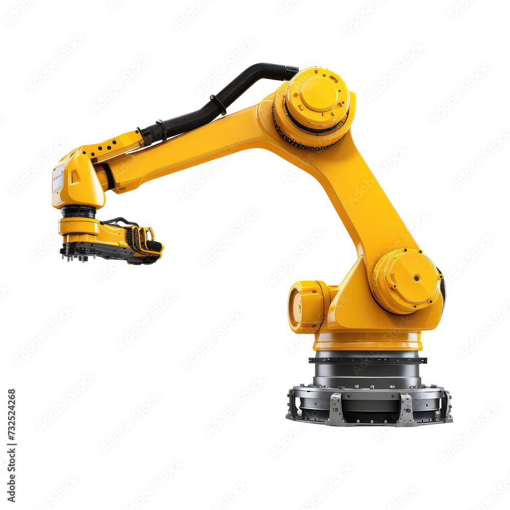 Fototapeta premium industrial robot isolated on white