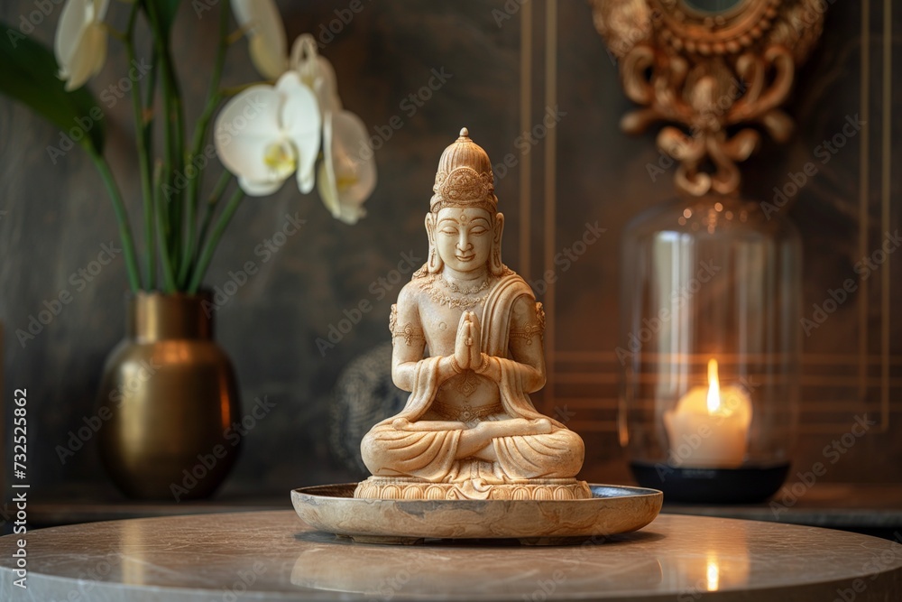 A variety of decorations expressing the elegant and simple beauty of the East. generative ai A variety of decorations expressing the elegant and simple beauty of the East. generative ai