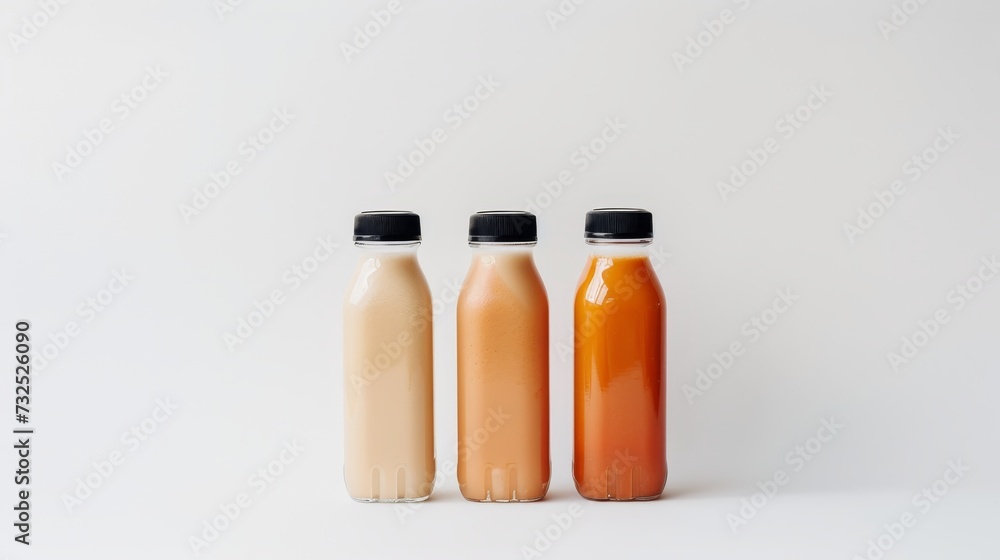 Trio of Fresh Juice Bottles Trio of Fresh Juice Bottles