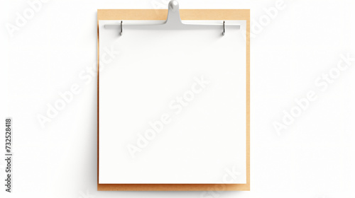 Pinned blank paper
