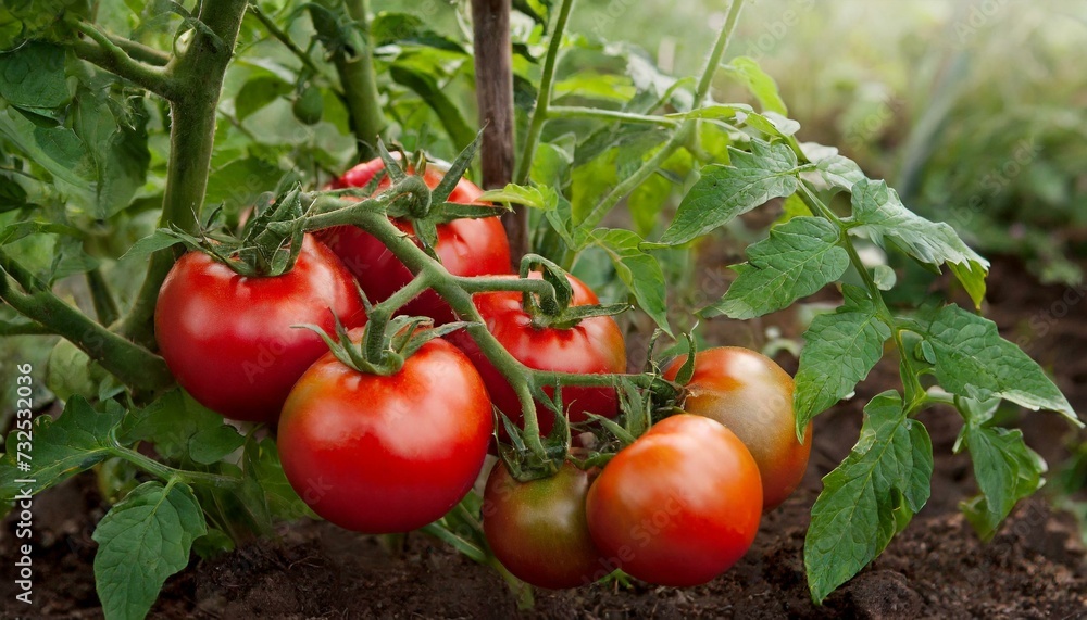 Small cherry tomatoes on the plant Small cherry tomatoes on the plant