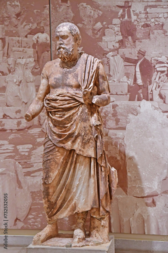 Delphi; Greece - august 31 2022 : archaeological museum