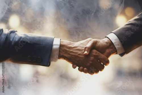 Close Up of Two People Shaking Hands