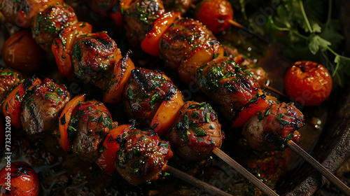 Pinchos Morunos - Moorish-Style Kebabs Snapshot Image photo