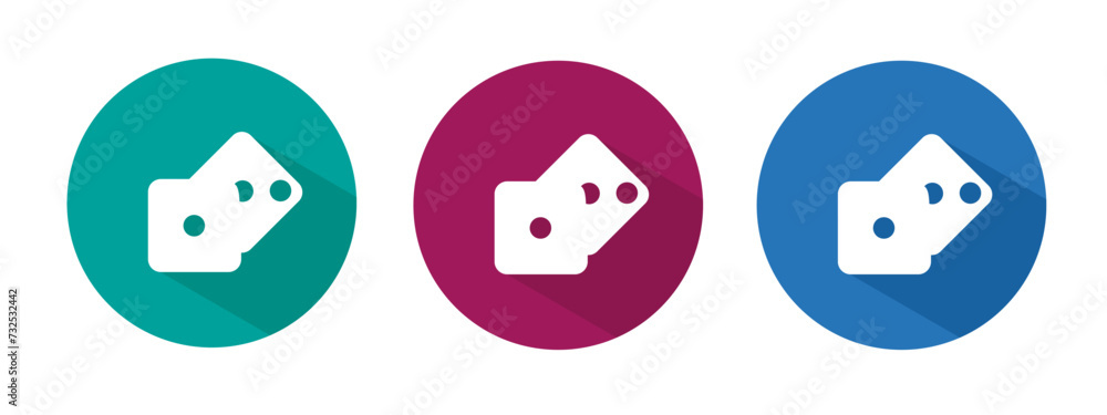 Icon for dice vector illustration in flat. Vector stock. Icon for dice vector illustration in flat. Vector stock.