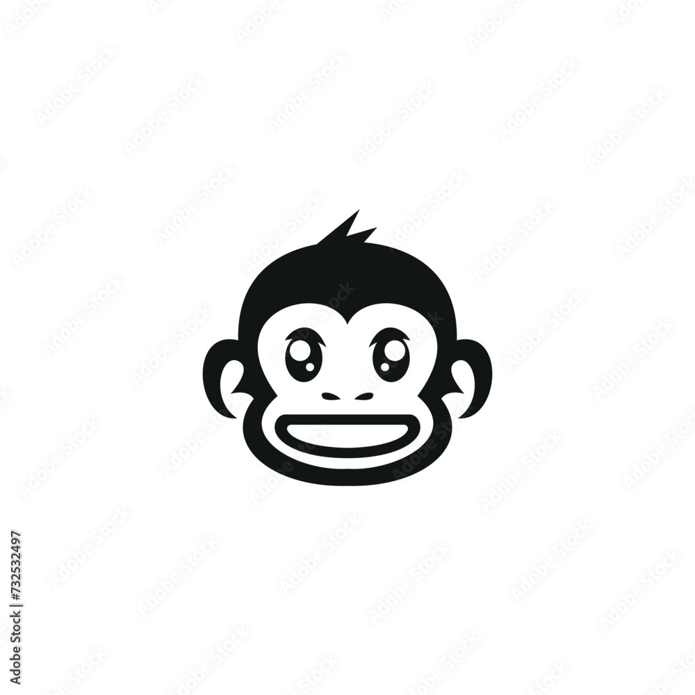 monkey logo icon vector illustration monkey logo icon vector illustration