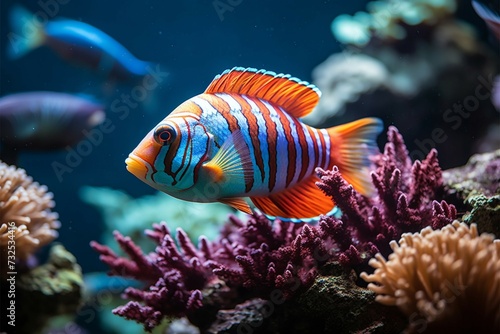 Oceanic beauty Fish, reef, and nature in a tropical underwater setting © Muhammad Ishaq