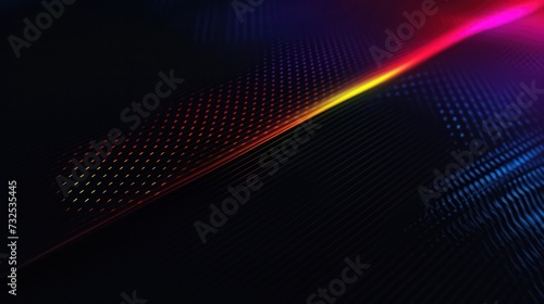 Futuristic black background with colorful RGB light effects  evoking a futuristic  gaming  and high-tech ambiance
