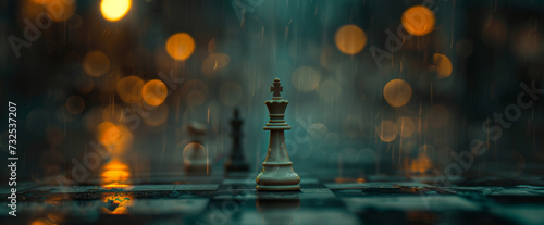 King's Stand in Rainy Chess Game