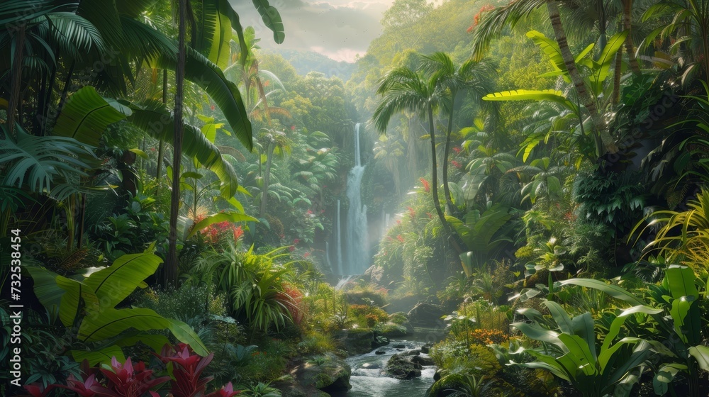 Fototapeta premium Ecosystem System: Balancing Nature's Harmony