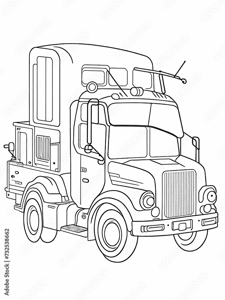 Truck coloring pages for kids