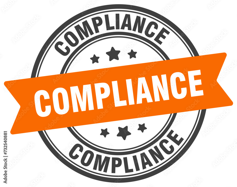 compliance stamp. compliance label on transparent background. round sign compliance stamp. compliance label on transparent background. round sign