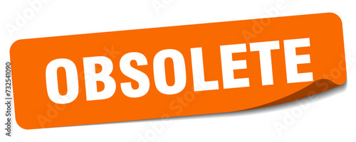 obsolete sticker. obsolete label