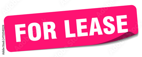 for lease sticker. for lease label