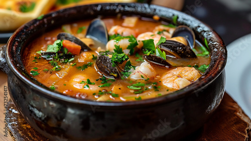 Sopa de Marisco - Seafood Soup Delight Photo
