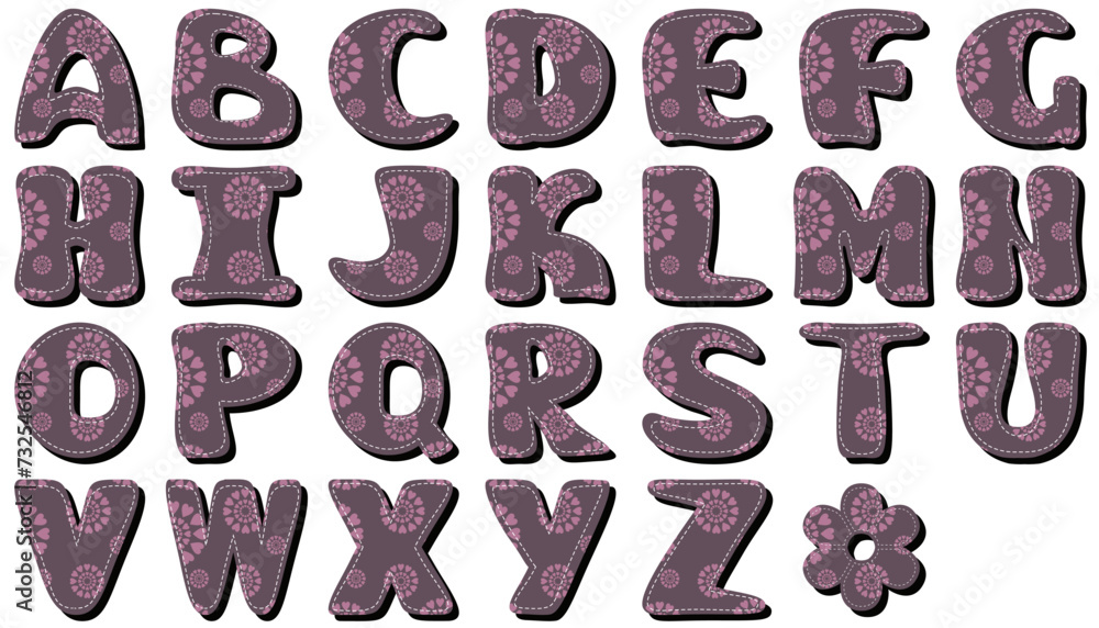 Scrapbook alphabet on white background see another patterns in my portfolio Scrapbook alphabet on white background see another patterns in my portfolio