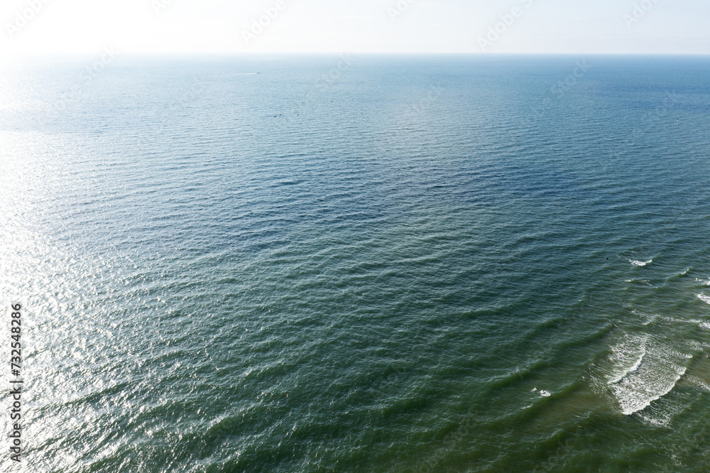Fototapeta premium Baltic sea seascape. Aerial view