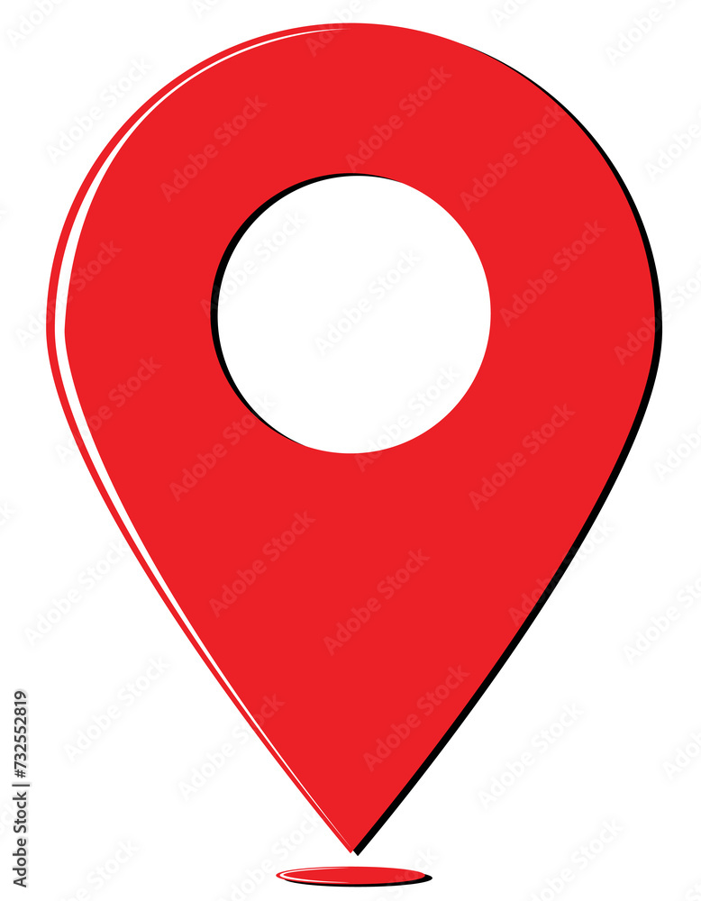 Red map pin or location symbols and geometric formats circle with shadow. check-in point mark on transparent background png. Red map pin or location symbols and geometric formats circle with shadow. check-in point mark on transparent background png.