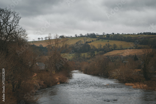 The River Usk in Brecon, Wales