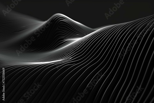 abstract Illustration. luxurious black line background