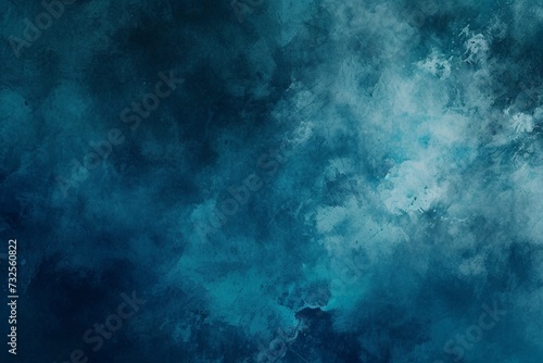 Abstract watercolor paint background dark blue color grunge texture for background  banner